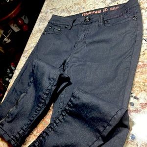Rebel Soul black skinny jeans size 8